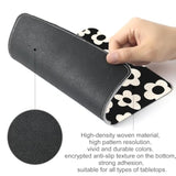 White Flowers Square Mouse Pad,Non-Slip Rubber Base Mouse Pad,Home Office Decoration Desktop Accessory,Laptop Mouse Pad For Office Laptops,9.4X7.8X0.12In