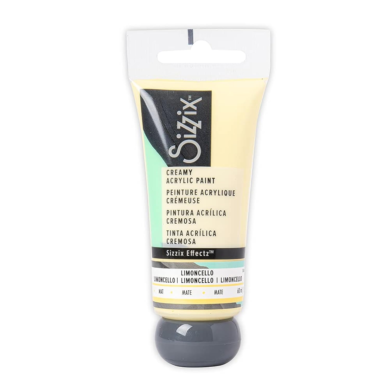 Sizzix Effectz Creamy Matte Acrylic Paint Limoncello 60ml, 664546