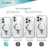 Crystal Clear Speck iPhone 16 Case with MagSafe Compatibility