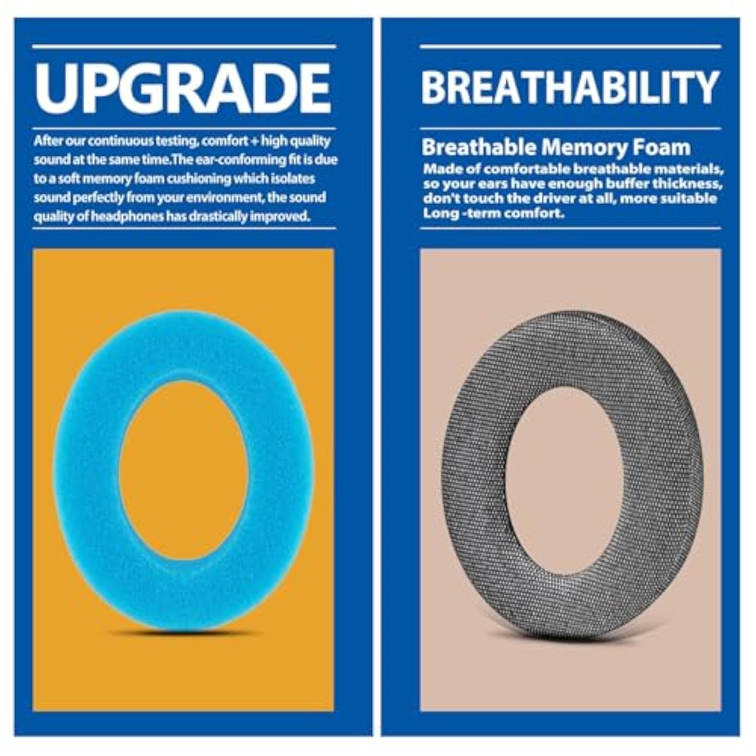 Earpads Compatible With Qc Quietcomfort Ultra Headphones I Breathable Fabric,Thicker Qc Replacement Ear Cushions (Grey Fabric)