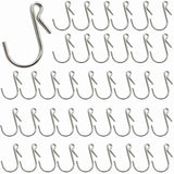 100Pcs Metal Mini Gutter Hang Hooks Christmas Lights Ornament Hook Weatherproof Light Clips Hooks For Hanging Xmas Decoration Outside String Lights, Art Craft Display, Party Decorations