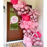 Pink Balloons Metallic Pink Balloon, 60Pcs 12Inch Chrome Deep Light Pearl Hot Pink Latex Balloons For Birthday Wedding Baby Shower Party Decoration