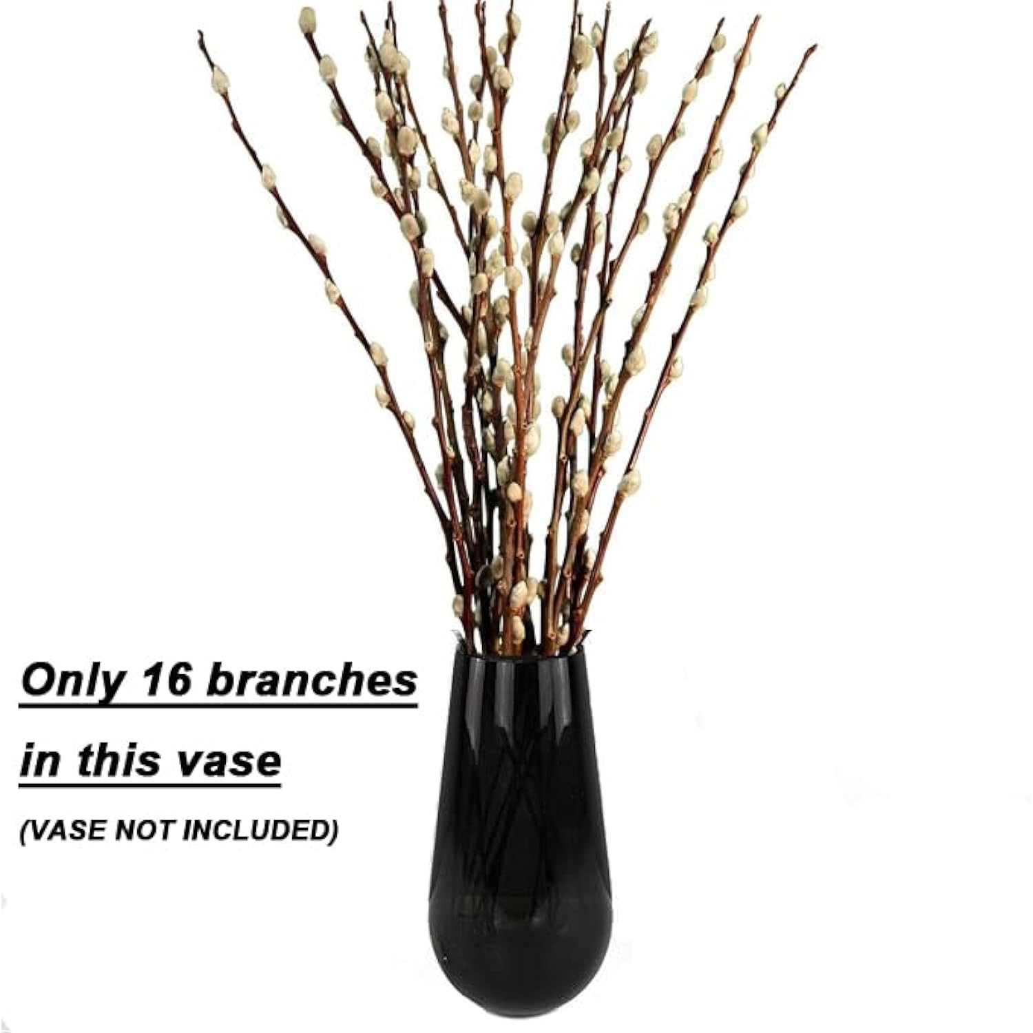 30 Branches Pussy Willow Branches For Vases 23 Inches Natural Dried Pussy Willows Real Dried Flowers 2 Years Long Lasting For Home Decoration