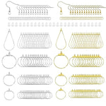 483Pcs Earring Making Kit With Beading Hoop Earring Finding Component Accessories,Earring Hooks,Jump Rings,Earring Backs For Jewelry Making Diy Craft