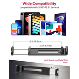 ULANZI iPad Phone Tripod Mount Adapter with Cold Shoe, Universal Smartphone Tablet Holder for Tripod with Arca Quick Release Plate 1/4'' Screw Mount, Compatible for iPhone iPad Surface Pro and More