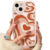Compatible For Iphone 14 Case Cute Big Heart With Love Lens Bumper Protector For Girls Women Soft Tpu Shockproof Protective Girly For Iphone 14-Big Red Heart