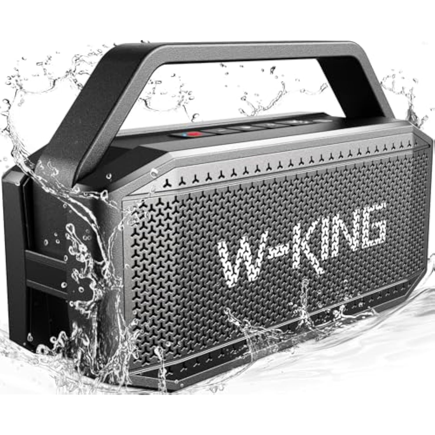 Portable Speakers Bluetooth Wireless Loud, 100W Max Waterproof Outdoor Bluetooth Speaker Big Party Large Boombox Subwoofer*2, 60W Exlarge All-Round Bass Passive Radiator/40H/Powerbank/Tf/Aux/Eq