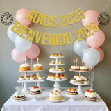 Adios 2025 Bienvenido 2026 Banner Happy New Year Party Decoration Supplies