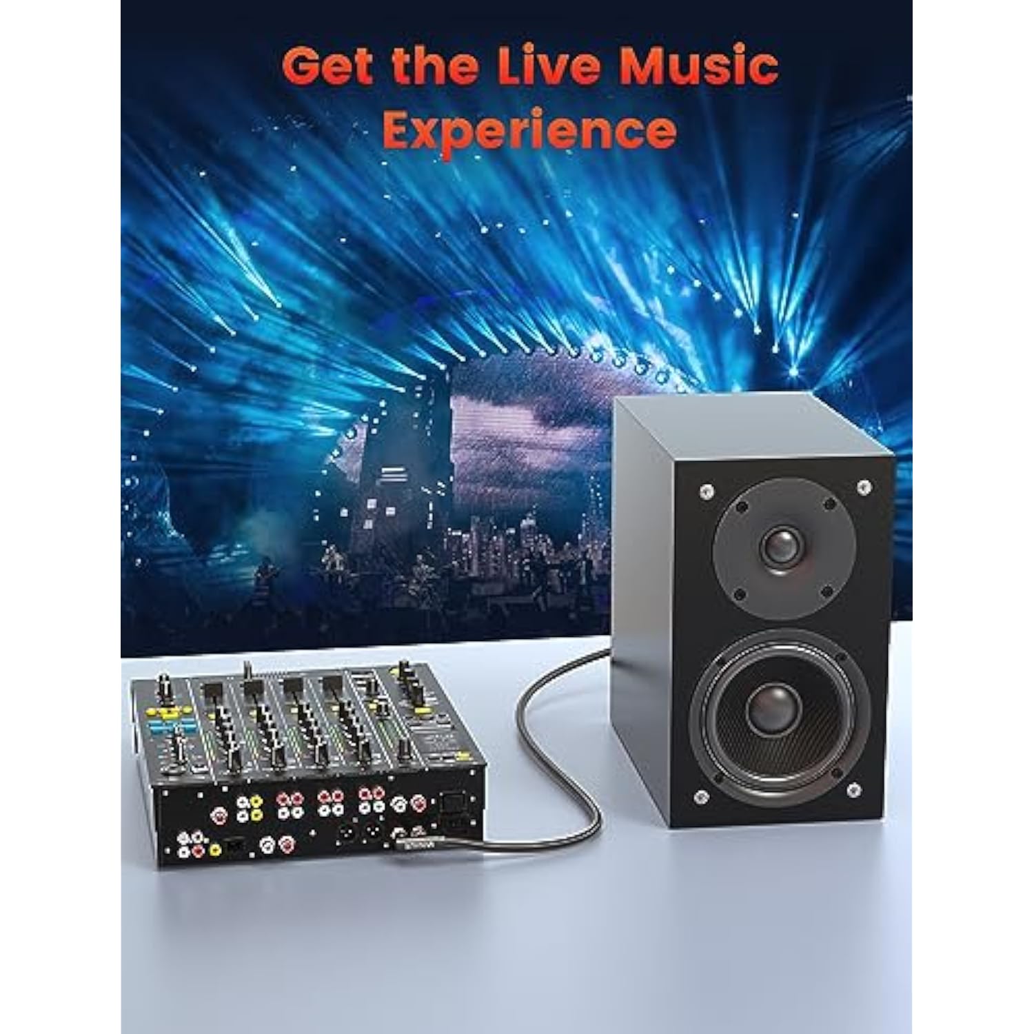 90 Degree Rca Cable 3.3Feet, Subwoofer Cable Male To Male Digital Coaxial Audio Cable For Home Theater, Sound Bar, Tv, Ps4, Xbox,And More,Black