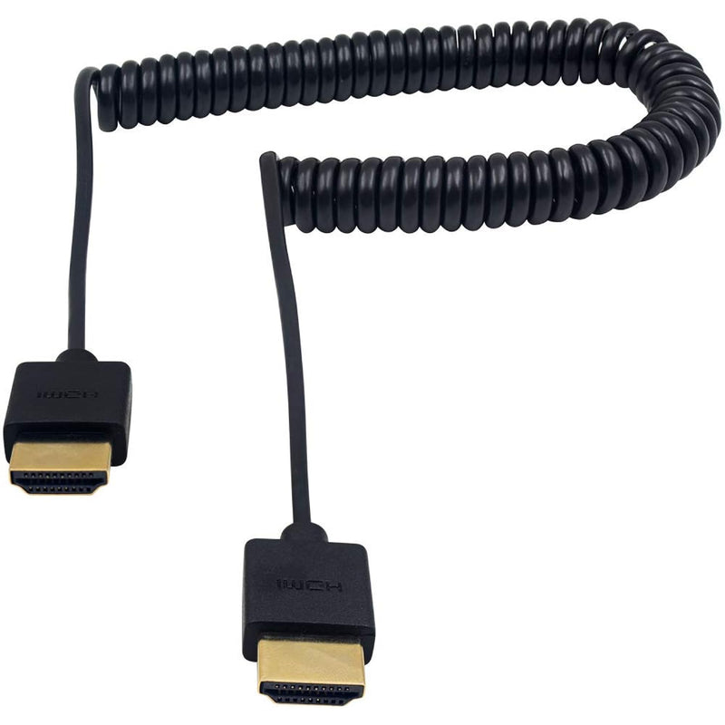 Hdmi Coiled Cable, 4K Hdmi Coiled Cable, Extreme Thin Hdmi Male To Male Extend