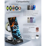 Wireless Charger For Samsung Devices, Wireless Charging Station For Galaxy S25 Ultra/S25+/S25/S24 Ultra/Z Fold/Z Flip/S23/S22/S21, For Galaxy Watch7/Ultra/6/6 Classic/5 Pro/5/4, Galaxy Buds3 Pro
