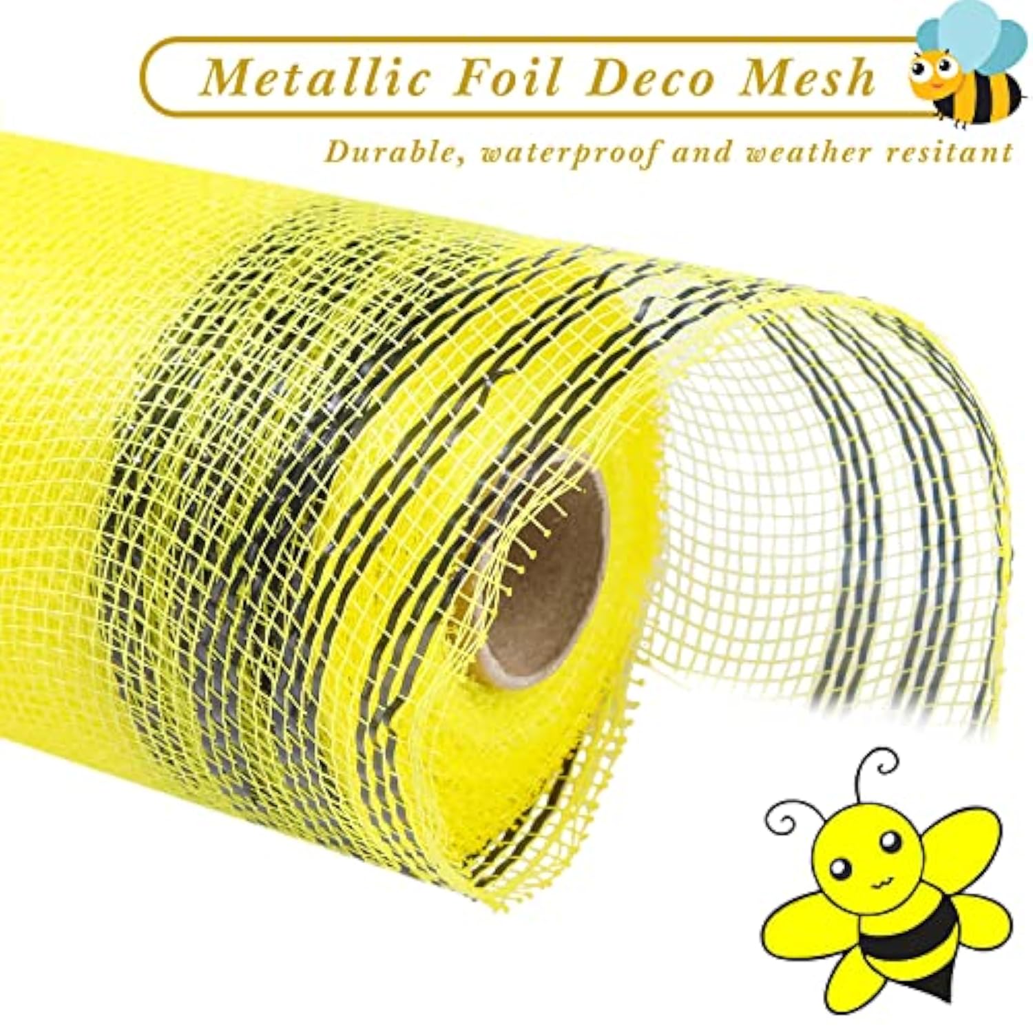 2 Rolls Deco Mesh Wreath Supplies Mesh For Wreath Poly Mesh Ribbon Met
