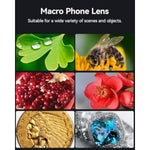 Professional Macro Photography Lens For Smartphone, Macro Lenses For Iphone, Samsung, Galaxy, Oneplus, Android Phone(Fits For Almost All Phone), Cell Phone Lens Attachment For Iphone 13