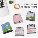 Cute Knitted Sweater Pattern Mouse Pad, Kawaii Soft Cozy Mouse Mat With Non-Slip Base, Cherry Pink Pattern Mousepad, Kawaii Desk Accessory For Office Or Home, Aesthetic Cute Desk Decor (Cherry)