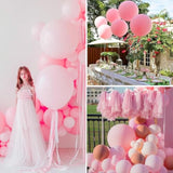 4-Pc 36" Baby Pink Balloons Pastel Light Pink Party Decor
