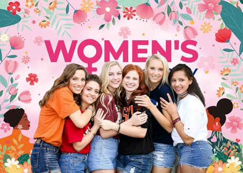 Women's History Month Backdrop 7x5FT National Womens Day Banner Decorations Background March Womens Day Pan Afro African American Festival Photography Supplies