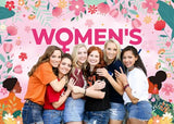 Women's History Month Backdrop 7x5FT National Womens Day Banner Decorations Background March Womens Day Pan Afro African American Festival Photography Supplies