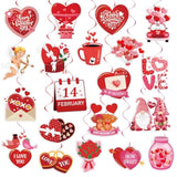 40Pcs Valentine'S Day Hanging Swirl Decorations, Valentine'S Day Party Ceiling Hanging Swirls Valentines Hanging Swirls Streamers For Valentines Party Decor Supplies