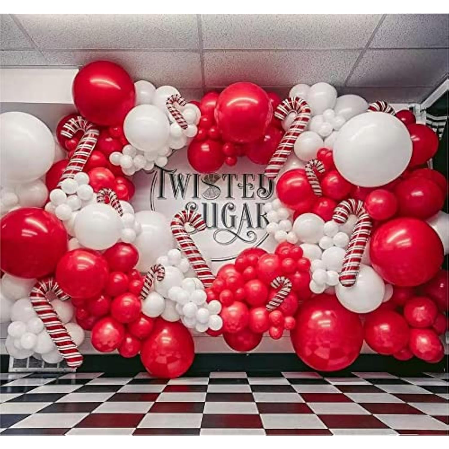 110Pcs Red Balloon Garland Arch Kit, 18 12 10 5 Inch Red Latex Balloon
