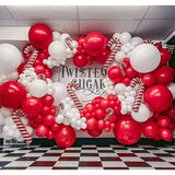110Pcs Red Balloon Garland Arch Kit, 18 12 10 5 Inch Red Latex Balloon