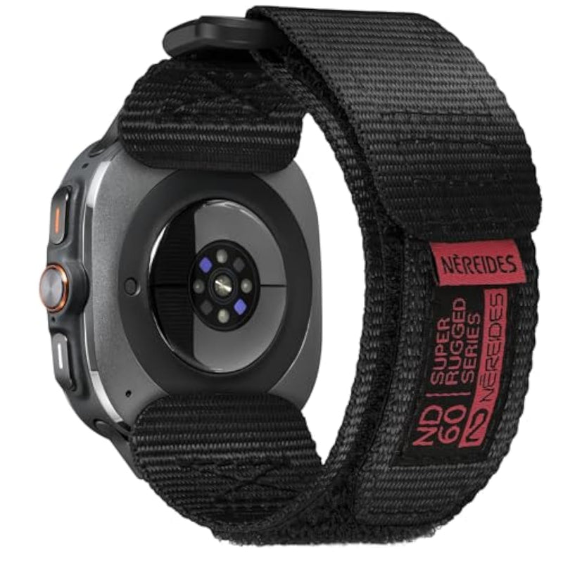 Watch Band Compatible With Samsung Galaxy Watch Ultra 47Mm(2024) For Men Women, Nylon Sports Adjustable Replacement Strap For Galaxy Watch Ultra(Black)