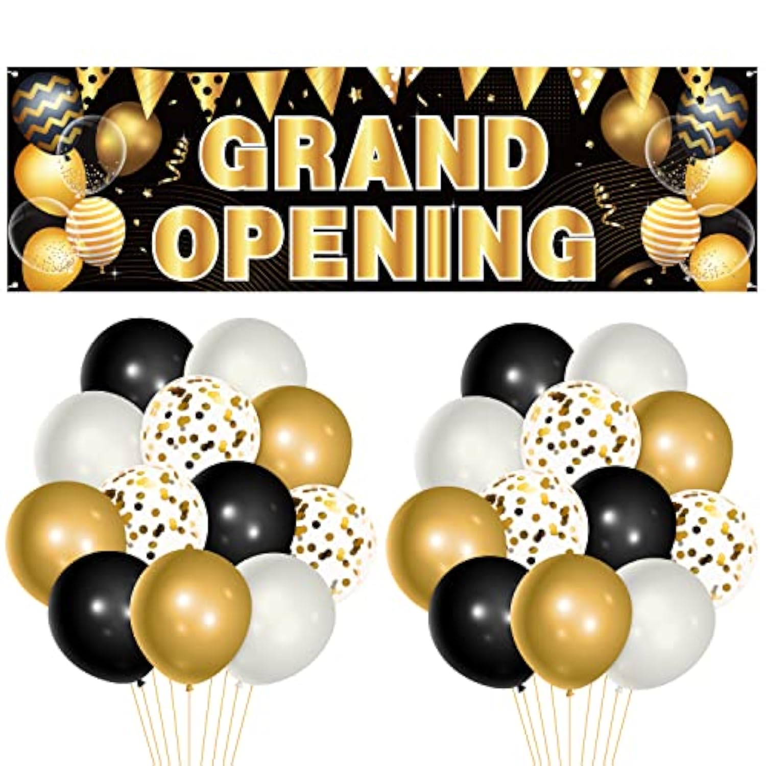 31-Pc Grand Opening Kit Banner, Balloons & Backdrop for New Store Celebration