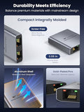 Ethernet Splitter 1 To 2, 1000Mbps High Speed Lan Splitter, [0.55Inch Ultra Slim, Integrally Molded Aluminum Case] Gigabit Ethernet Switch 2 Port With Usb-C Power Cable, For Cat5/5E/6/7/8 Cable