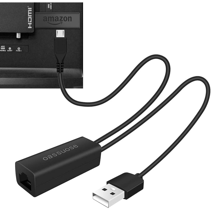 Ethernet Adapter For Fire Tv Stick,Fire Stick 4K Ethernet Adapter,For Chromeca