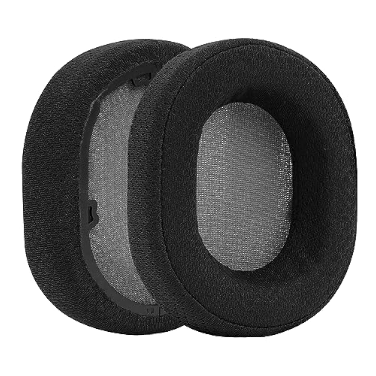 Geekria Comfort Mesh Fabric Replacement Ear Pads for Corsair HS65, HS55 Headphones Ear Cushions, Repair Parts (Black)