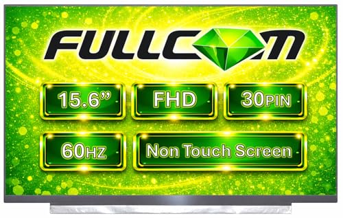 New 15.6" Ips Fhd 1080P Matte Laptop Led Lcd Replacement Screen/Panel Compatible With B156Han02.1 B156Han02.1 Hw0A B156Han02.1 Hw1A (Non-Touch)