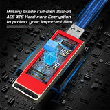 Innplus Secure Flash Drive 256-Bit, 64Gb Encrypted Usb 3.0 Flash Drive, Password Protected, Compatible For Mac/Windows/Linux/Embedded System - Orange