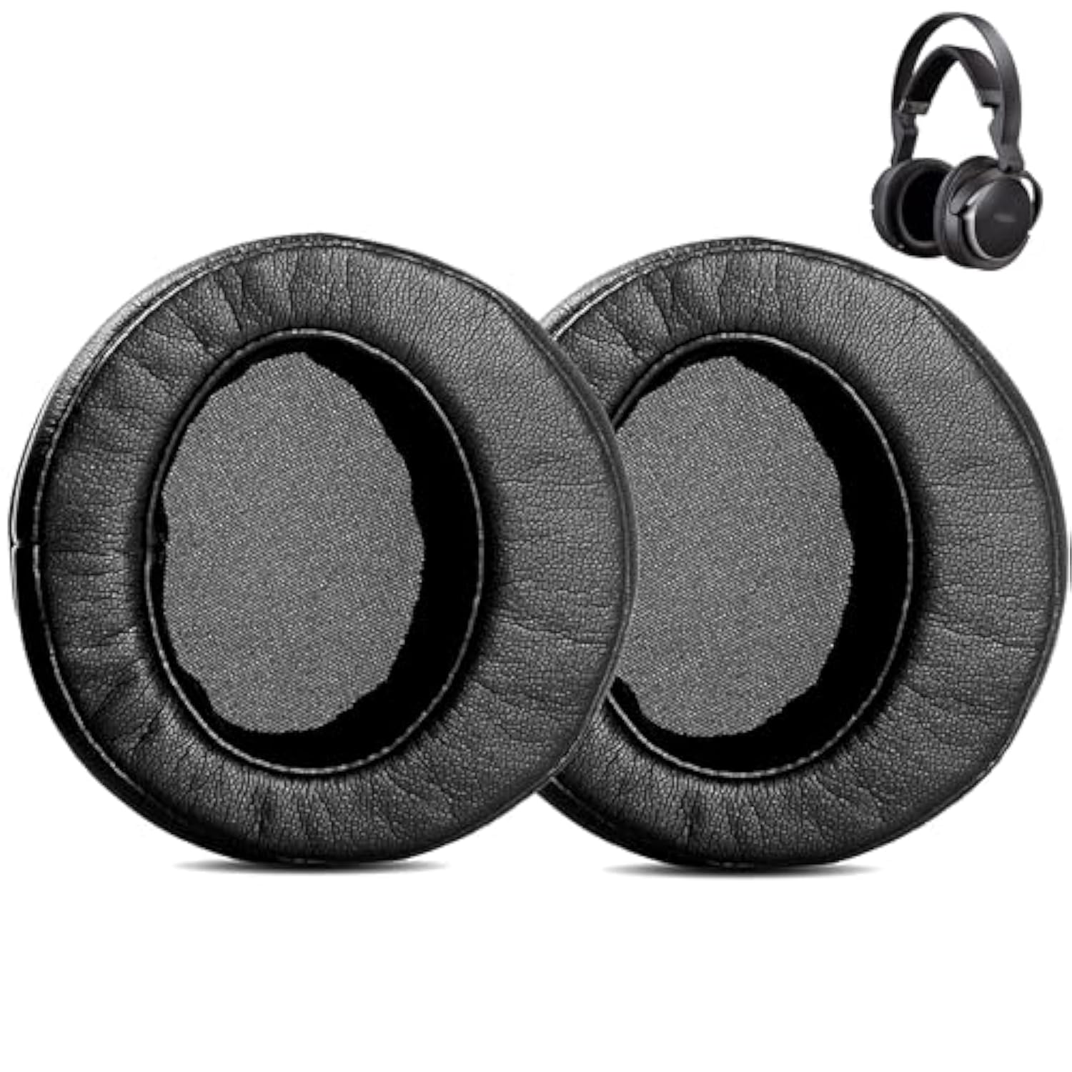 Professional Replacement Earpads Cushion Compatible With Sony Mdr-Rf5000 Mdr-Rf6000 Mdr-Rf6500 Mdr-Rf7000 Headphones Ear Pads With Skin-Friendly Leather And Memory Foam