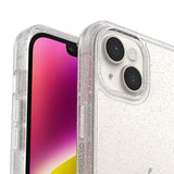 OtterBox iPhone 14 Plus Symmetry Series Case - STARDUST (Clear/Glitter), Ultra-Sleek, Wireless Charging Compatible, Raised Edges Protect Camera & Screen