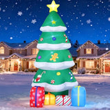 10 Ft Giant Inflatable Christmas Tree With 4 Gift Boxes Featuring Built-In Leds For Blow Up Christmas Decoration, Perfec
