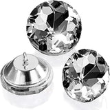 150 Pcs Rhinestone Round Buttons, 1" Crystal Upholstery Button With Me