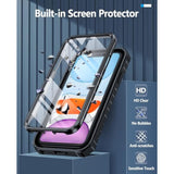 iPhone 11/XR Case with Built-in Screen Protector and Kickstand