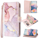 for  Galaxy S26 Ultra Wallet Case for Womwn Grils, PU Leather Flip Cover with Card Holder Kickstand Wrist Strap Shockproof Phone Case for