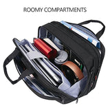 Laptop Briefcase For Men Women, 17.3 Inch Laptop Bag Water Repellent & Expandable Messenger Bag With Strap, Premium Shoulder Bag Womens Briefcase Computer Bag For Travel/Business, Black
