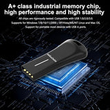 2-Pack 64Gb Small Usb Flash Drives With 1 Usb C Adapter Cable, Zinc Alloy Metal Shell, Thumb Drive, Memory Stick, Pen Drive For Pc/Mac/Phone/Laptop/Car Black