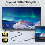 4K Displayport To Hdmi Adapter Cable, Gold-Plated Uni-Directional Display Port