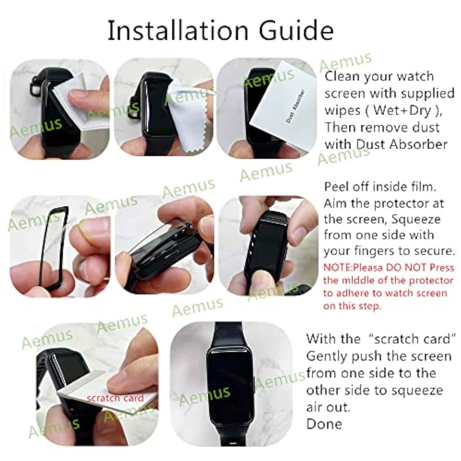 Screen Protector Compatible For Amazfit Gtr Mini (3 Pack) Smart Watch 3D Full Coverage Protective Film