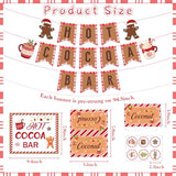 Hot Cocoa Kit Bar - 42 Pcs Christmas Hot Cocoa Banner Decorations
