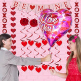 21 Pcs Valentine'S Day Decoration Set, Pre-Assembled Be Mine Banner, H