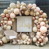 Blush Beige Balloon Arch Kit Double Stuffed White Sand Nude Balloons for Baby Shower Party