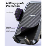 Car Phone Holder, [Thick Cases Friendly] Car Phone Holder Mount, Hands-Free Phone Mount For Car Fit For Iphone For Samsung And Smartphone