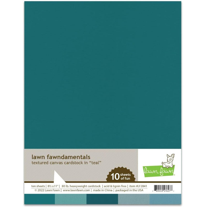 Lf2841 Textured Canvas Cardstock - Teal