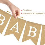 Jute Burlap Baby Q Banner BBQ Theme Baby Shower Gender Reveal Party Garland