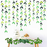 52Ft Spring Summer Green Paper Leaf Garland 4 Packs Hanging Leaves Party Decor
