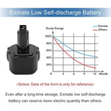 3.5Ah 9.6V Ni-Mh Battery Compatible With Dewalt De9061 De9062 Dw9061 Dw9062 De9036 Dw911 Dw921 Dw9614 Dw050 Dw926K-2 Dw952 Dw955K-2 Dw967K Cordless Power Tool