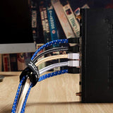 Cat 8 Ethernet Cable, Nylon Braided 6.5Ft 2Packs Cat8 High Speed Professional